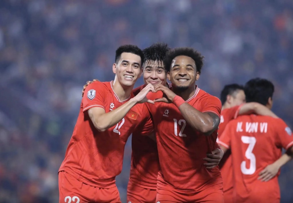 Đội tuyển Việt Nam ăn mừng — hướng tới bảo vệ ngôi vương AFF Cup 2026